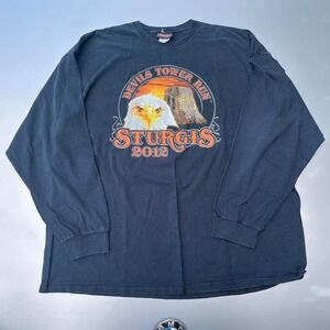 Sturgis motorcycles Devil tower run long sleeve T-shirt